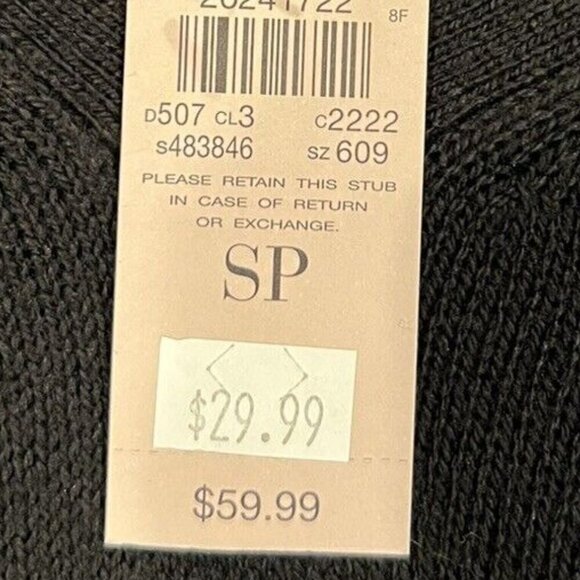 Ann Taylor Black Cotton V-Neck Sweater NEW Petite S Grandmacore Capsule Staple - Picture 3 of 6